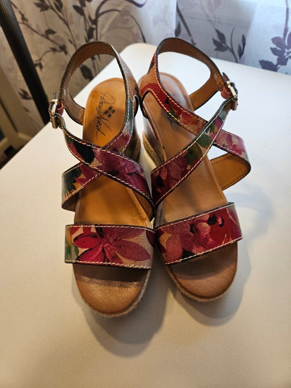 Patricia Nash Rafa Floral Sandals, Size 8